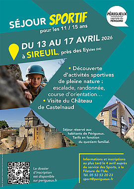 Lire la suite : Un séjour à Sireuil pour les 11/15 ans du 13 au 17 avril