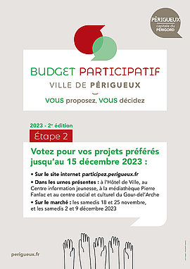 Lire la suite : Budget participatif étape 2 : c’est vous qui décidez