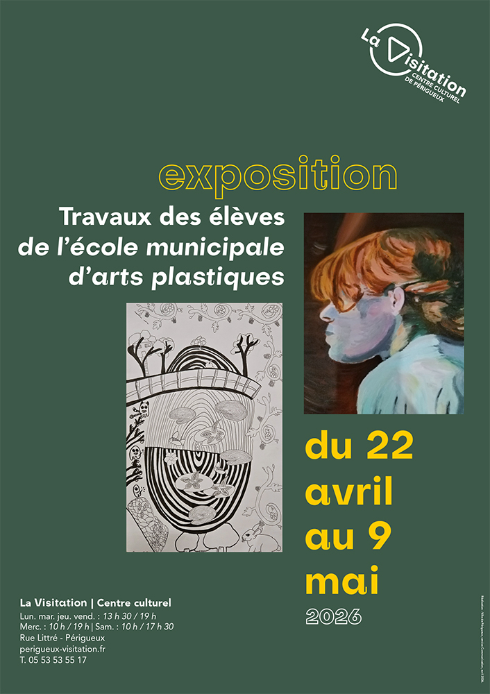 Découvrir : Exposition des élèves de l’école municipale d’art plastique (Centre culturel de la Visitation)