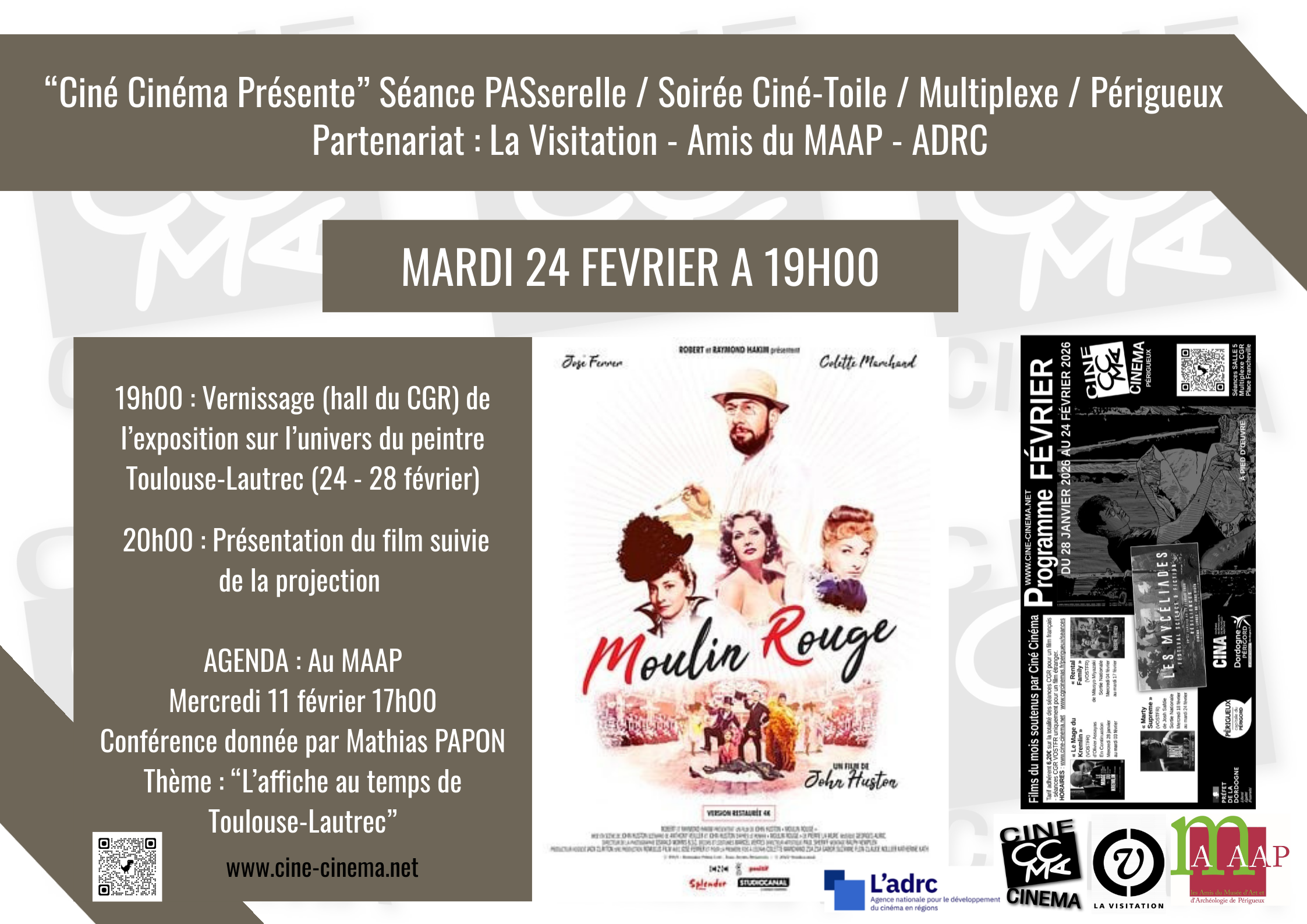 Découvrir : Soirée Ciné-Toile : Moulin Rouge de John Huston